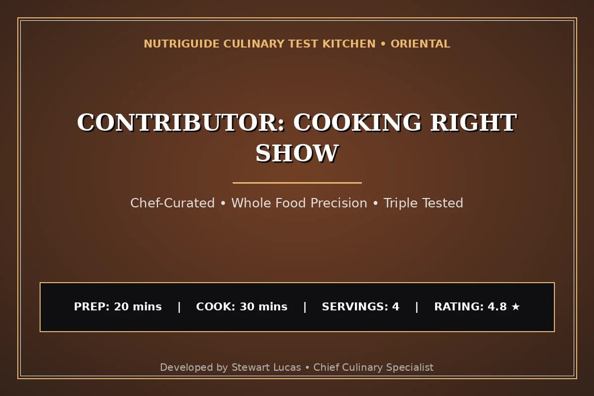 Contributor: Cooking Right Show