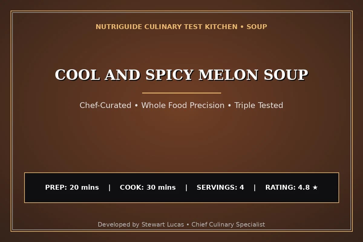 Cool And Spicy Melon Soup