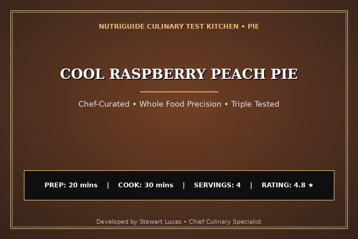 Cool Raspberry Peach Pie
