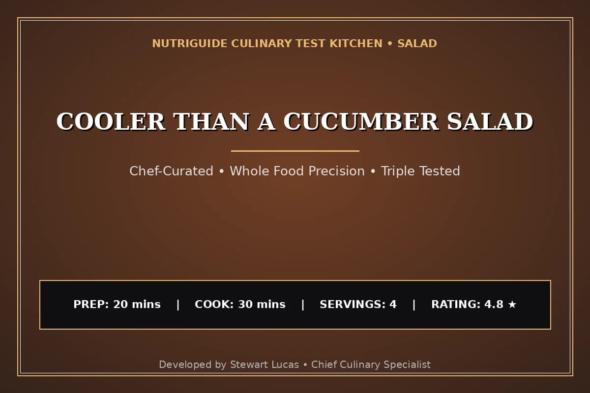 Cooler Than A Cucumber Salad