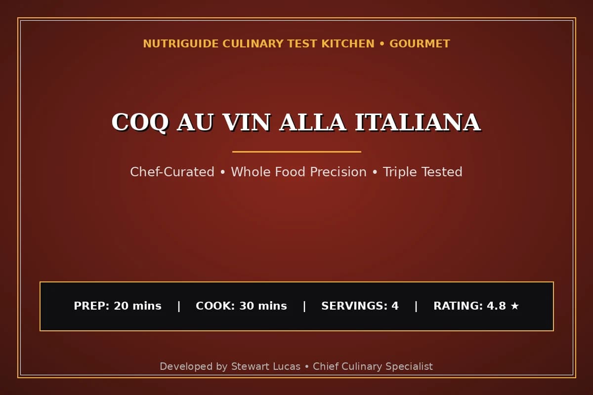 Coq Au Vin Alla Italiana