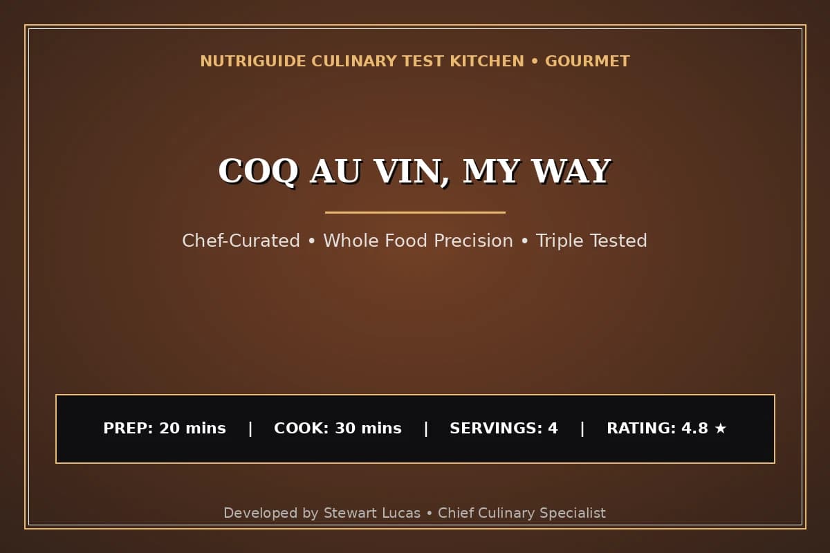 Coq Au Vin, My Way