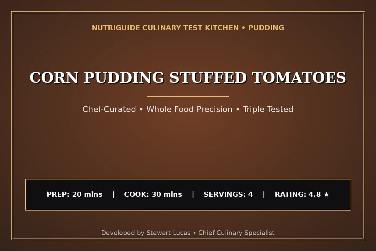 Corn Pudding Stuffed Tomatoes