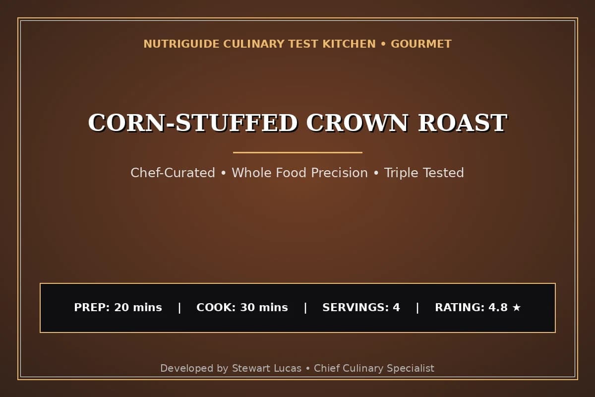 Corn-Stuffed Crown Roast