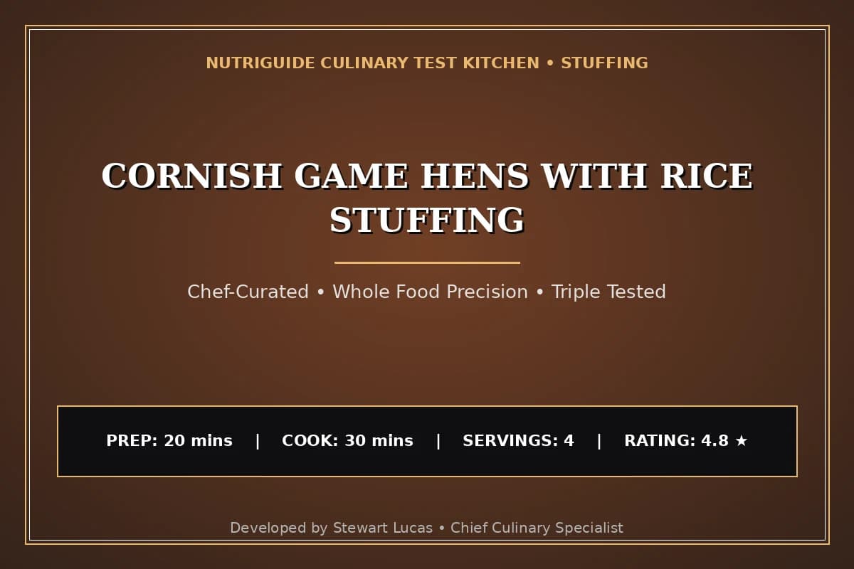 Cornish Game Hens With Rice Stuffing