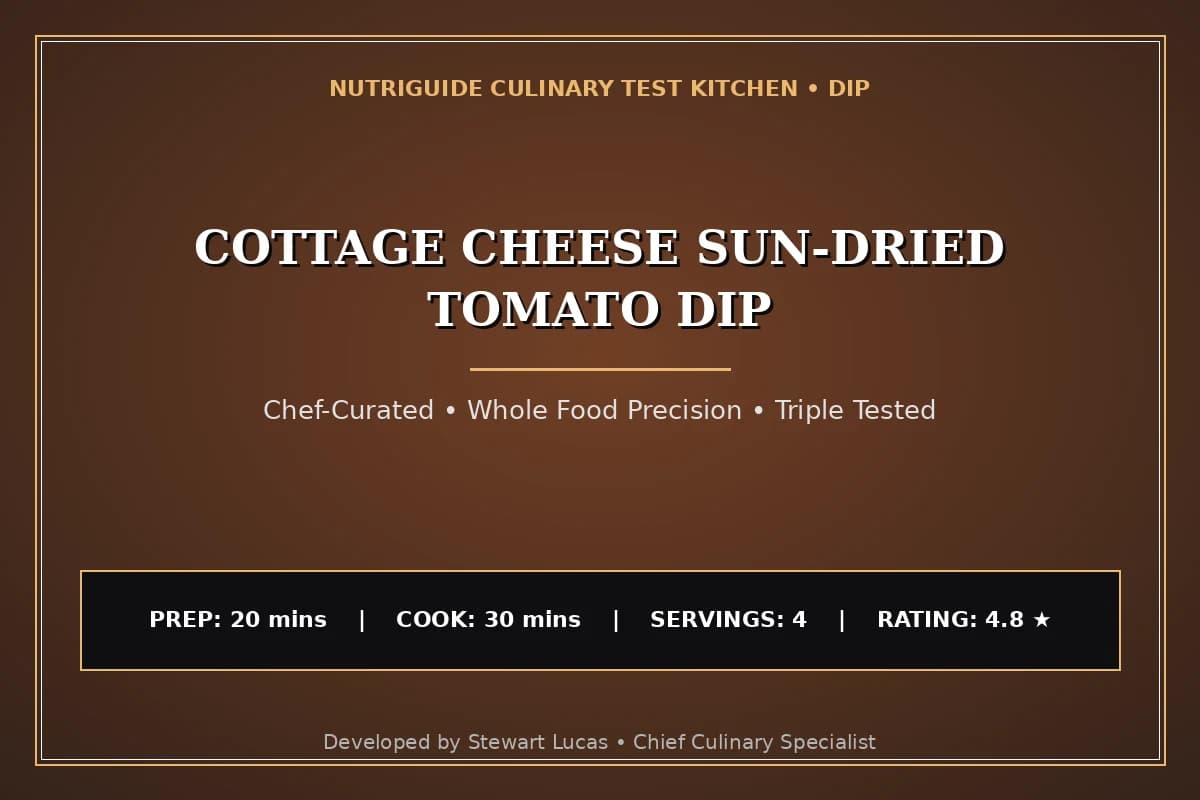 Cottage Cheese Sun-Dried Tomato Dip
