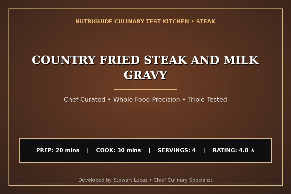 Country Fried Steak And Milk Gravy