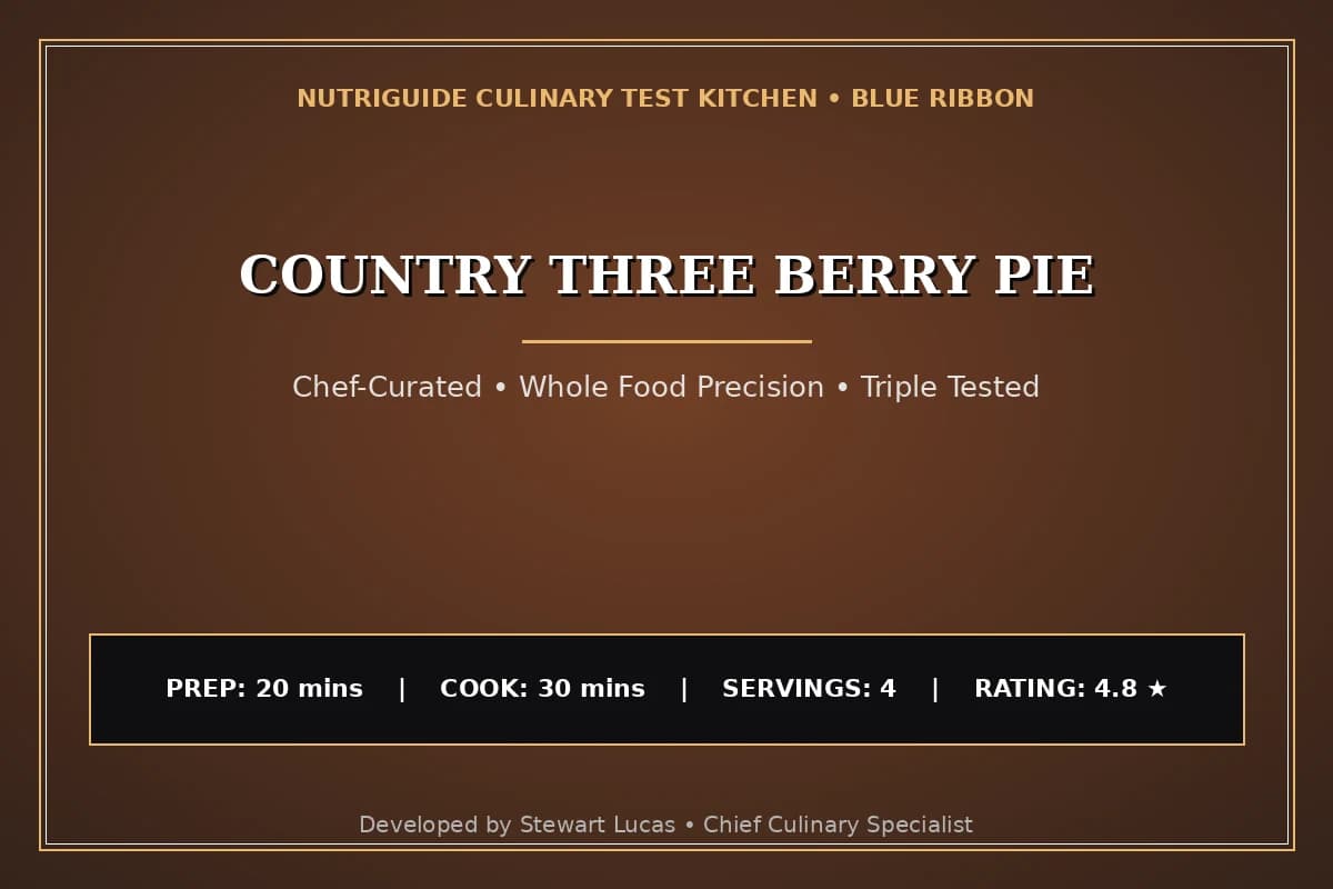 Country Three Berry Pie