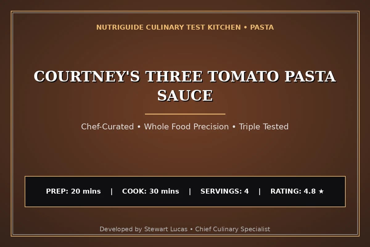 Courtney'S Three Tomato Pasta Sauce