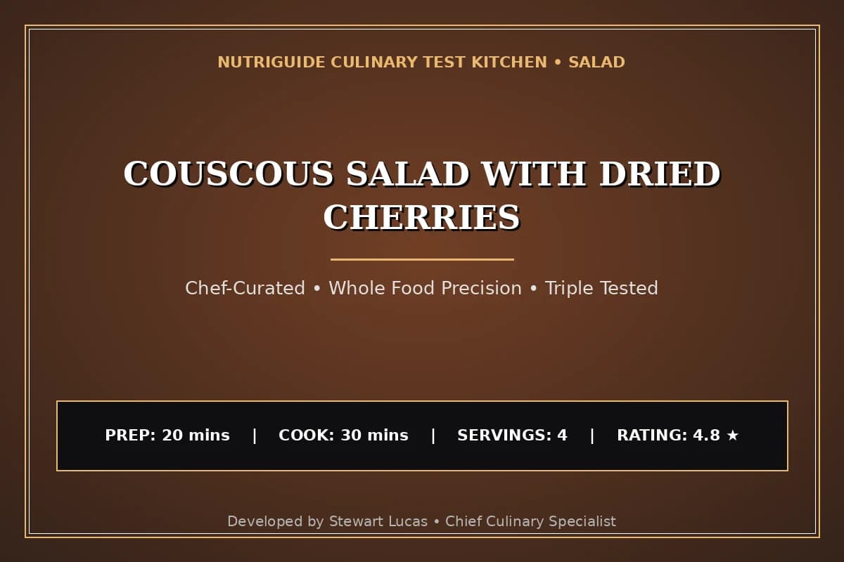 Couscous Salad With Dried Cherries