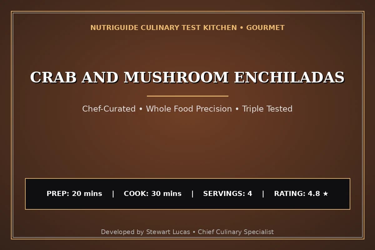 Crab And Mushroom Enchiladas