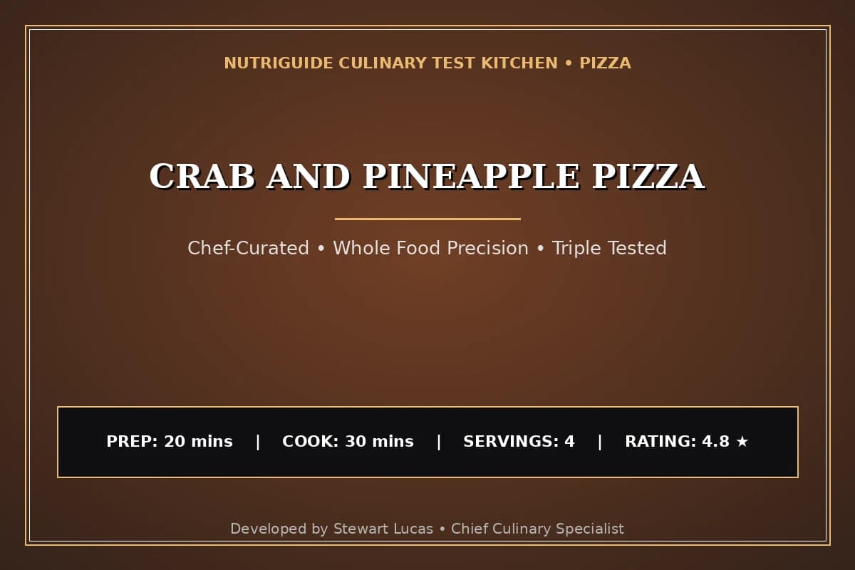 Crab And Pineapple Pizza