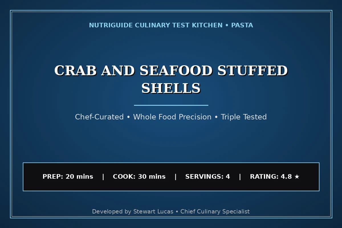 Crab And Seafood Stuffed Shells