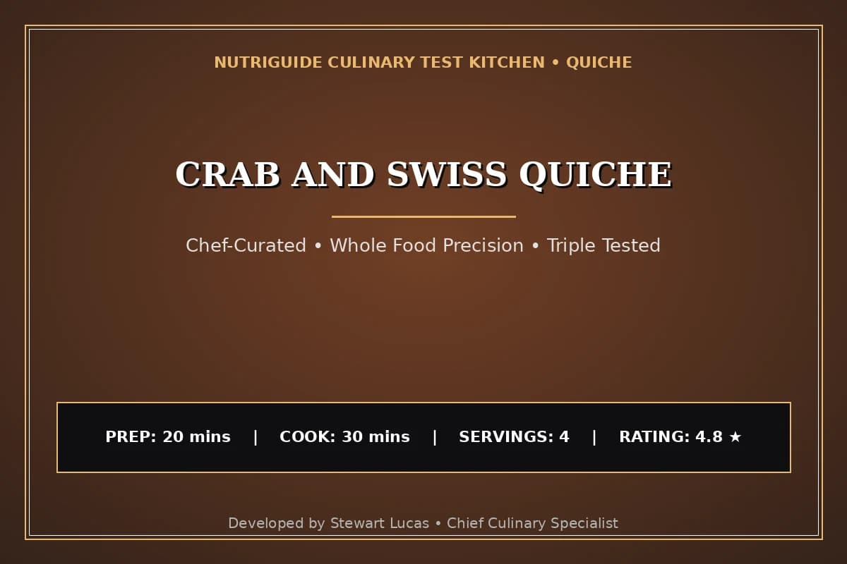 Crab And Swiss Quiche
