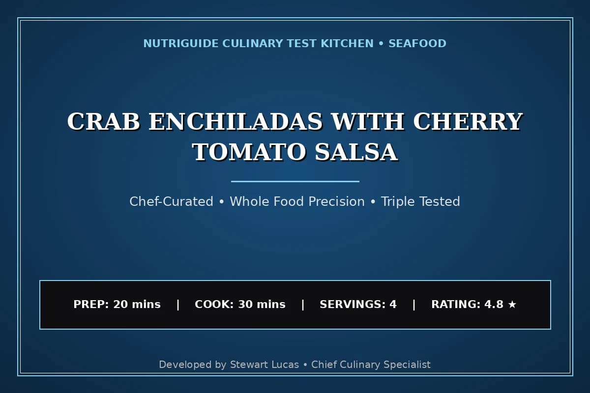 Crab Enchiladas With Cherry Tomato Salsa