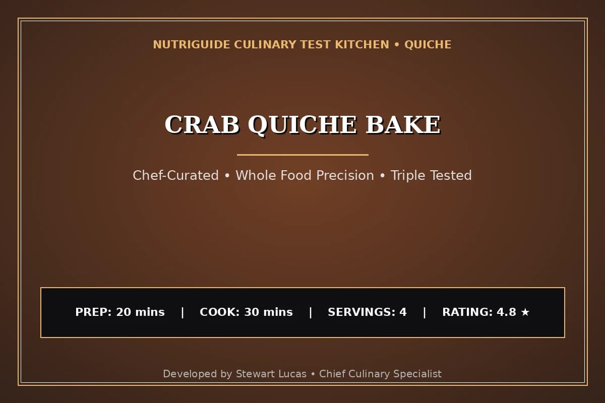 Crab Quiche Bake