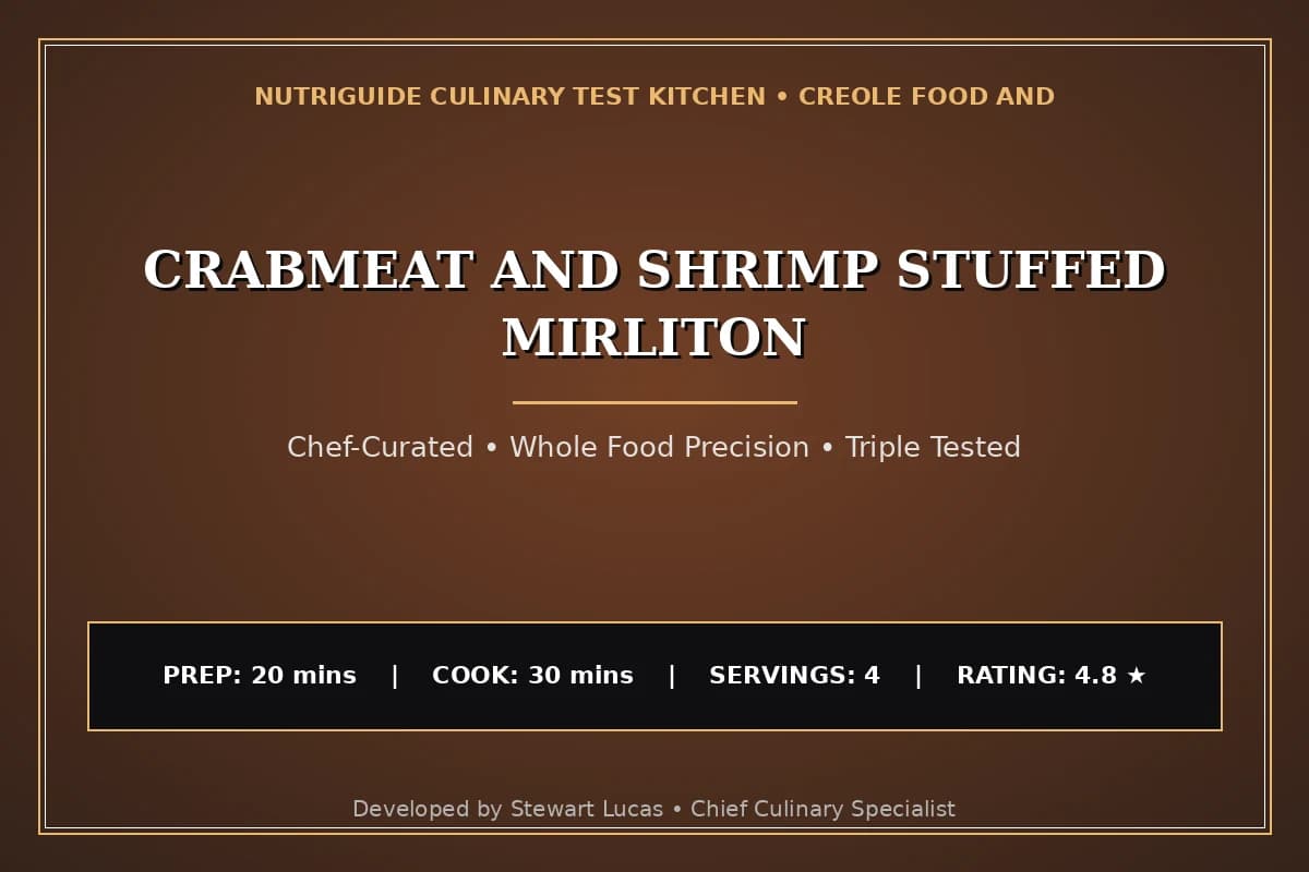 Crabmeat And Shrimp Stuffed Mirliton