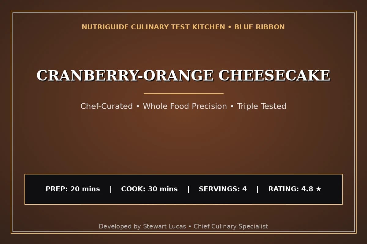 Cranberry-Orange Cheesecake