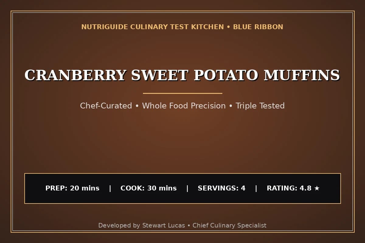 Cranberry Sweet Potato Muffins