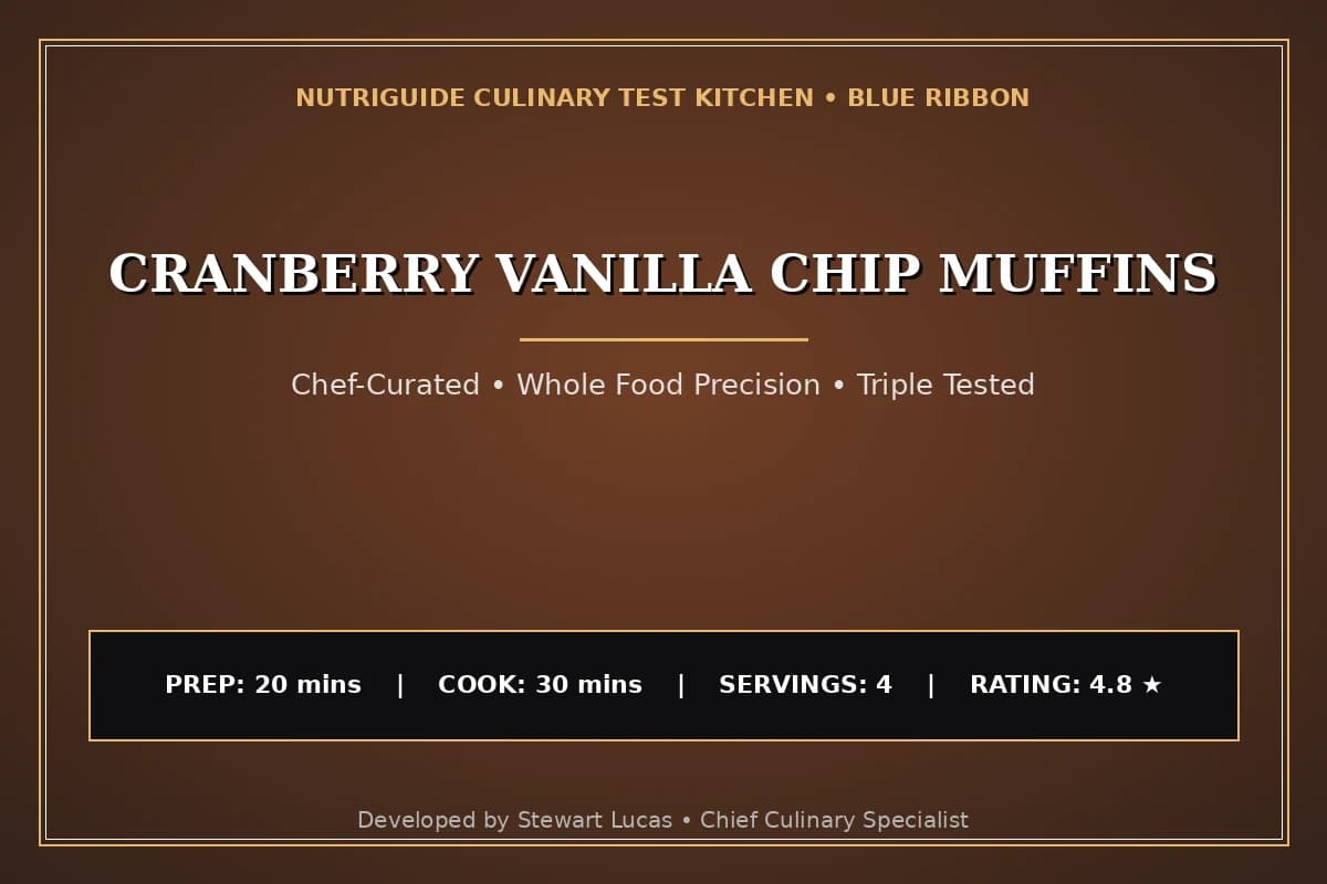 Cranberry Vanilla Chip Muffins
