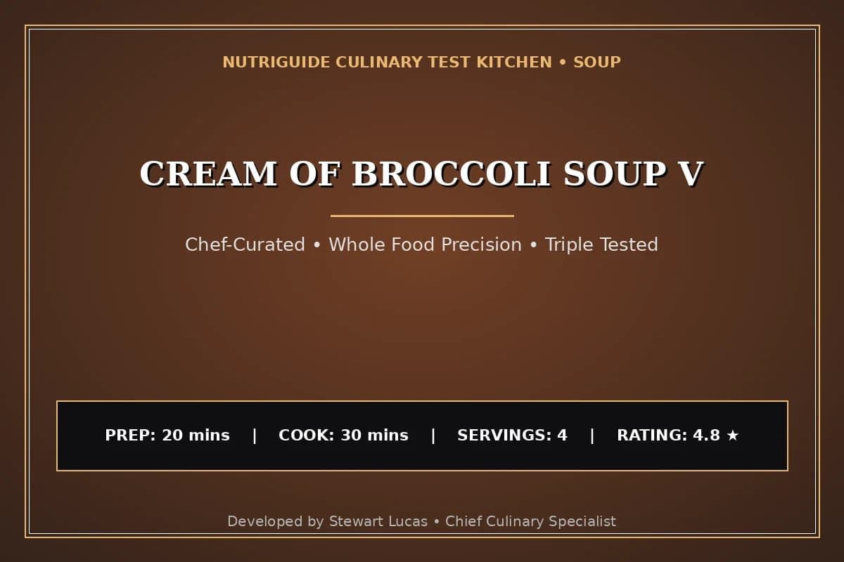 Cream Of Broccoli Soup V