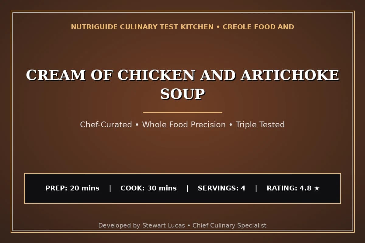 Cream Of Chicken And Artichoke Soup