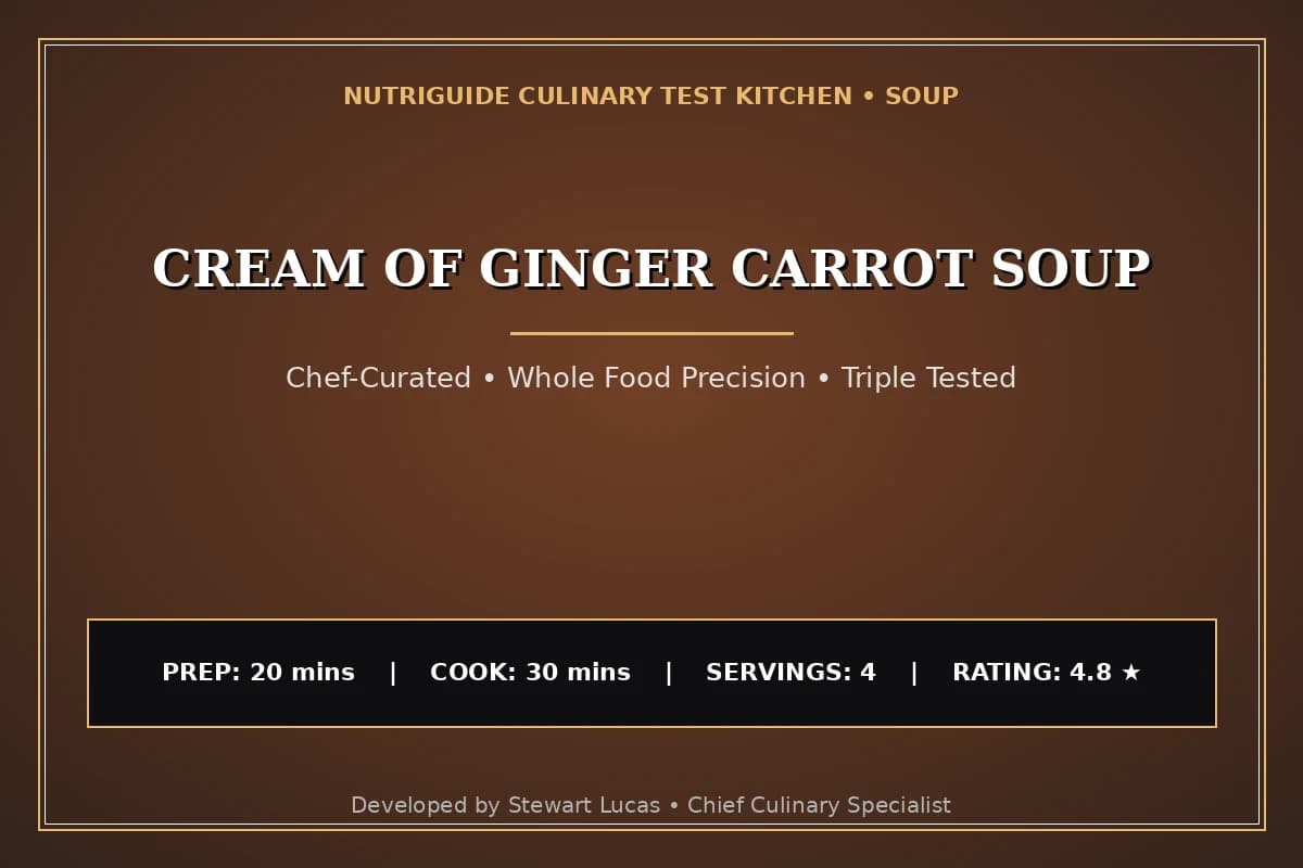 Cream Of Ginger Carrot Soup