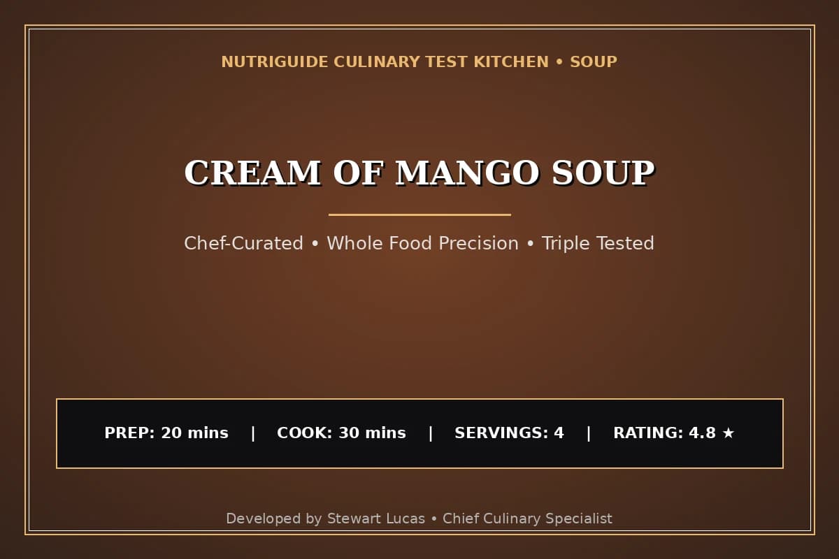 Cream Of Mango Soup