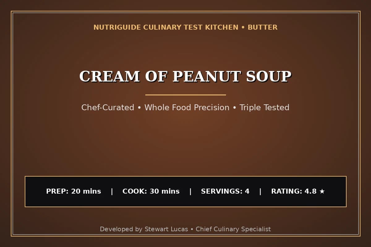 Cream Of Peanut Soup