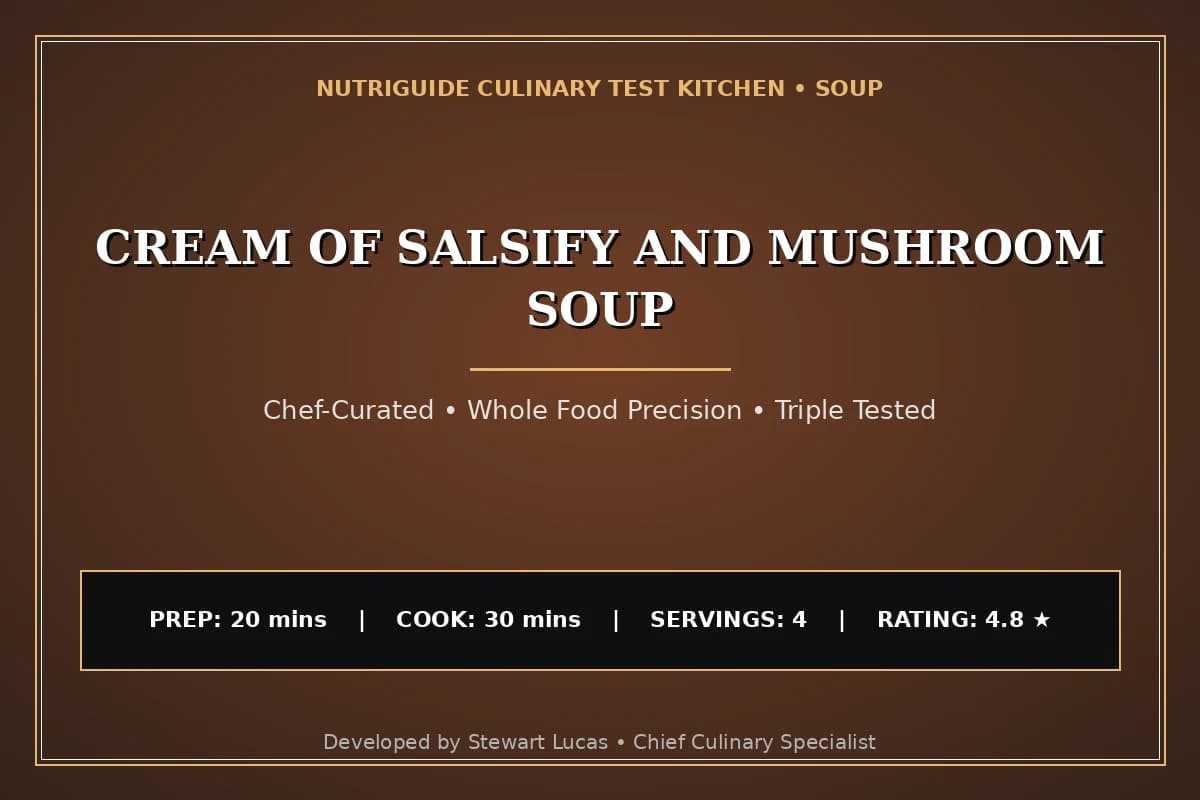 Cream Of Salsify And Mushroom Soup