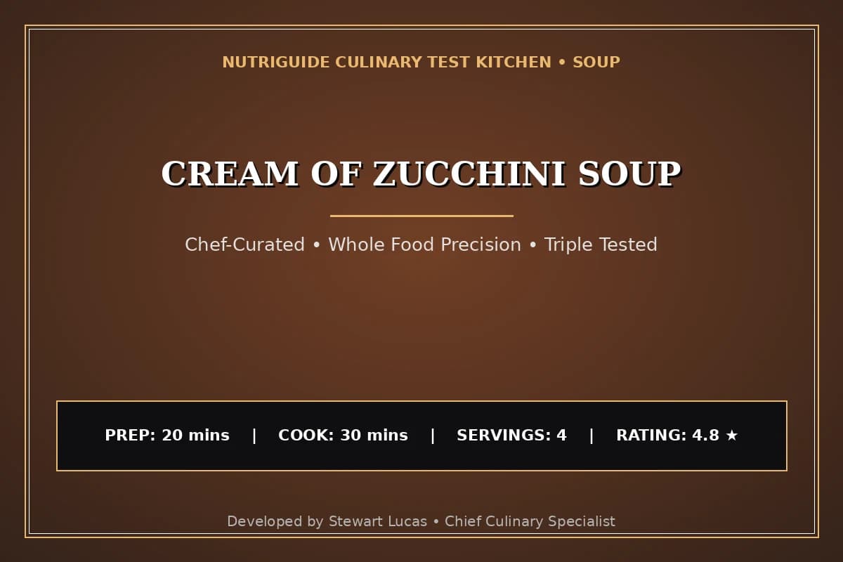 Cream Of Zucchini Soup