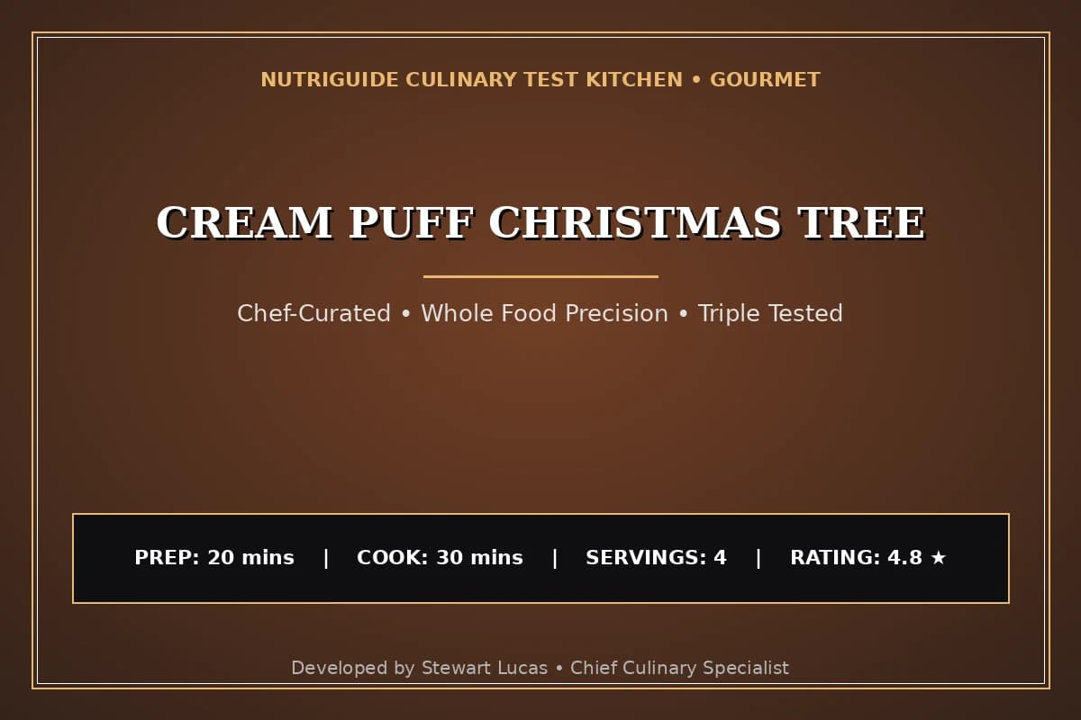 Cream Puff Christmas Tree