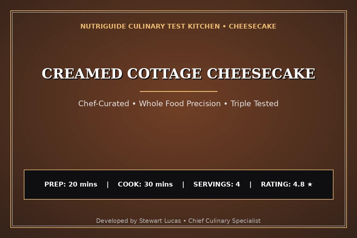 Creamed Cottage Cheesecake