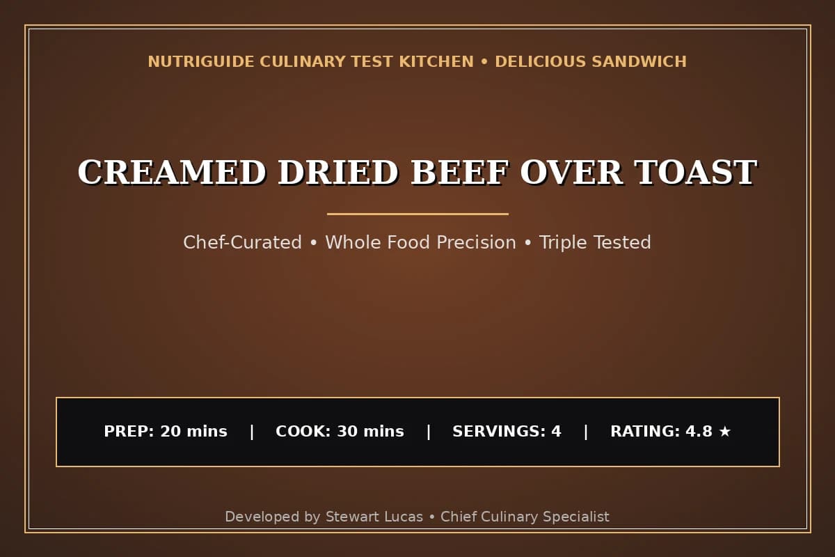 Creamed Dried Beef Over Toast