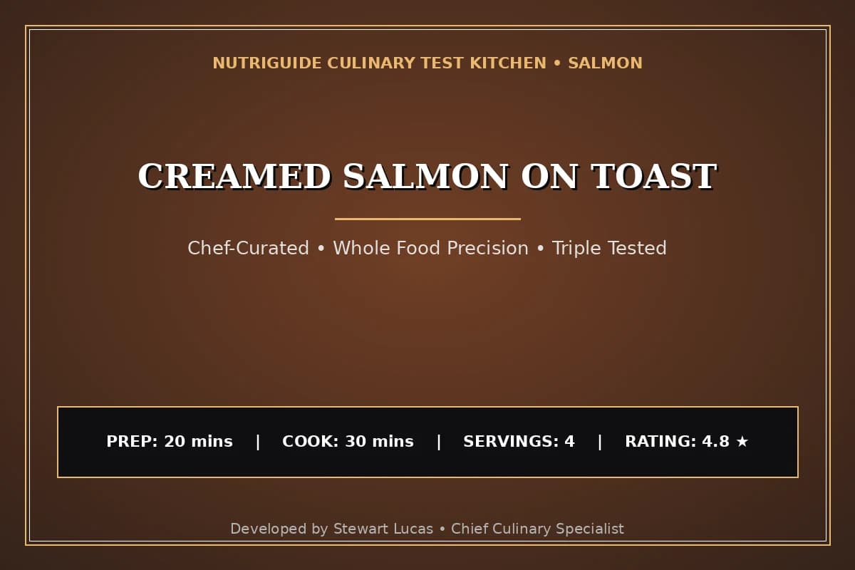 Creamed Salmon On Toast