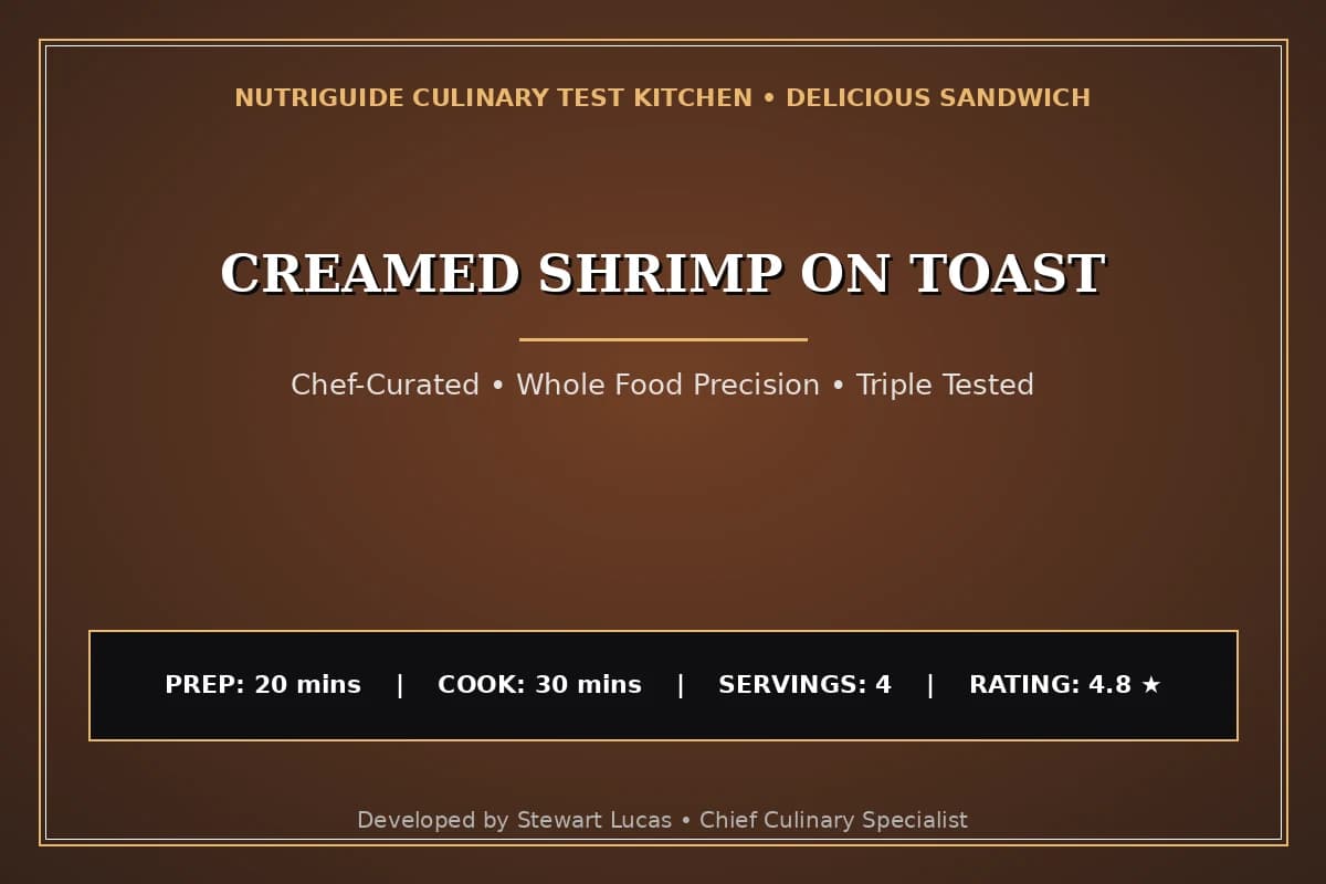 Creamed Shrimp On Toast