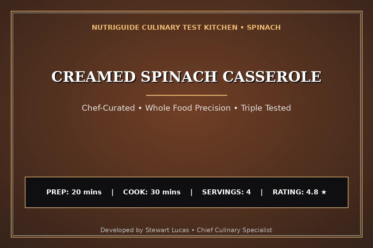 Creamed Spinach Casserole