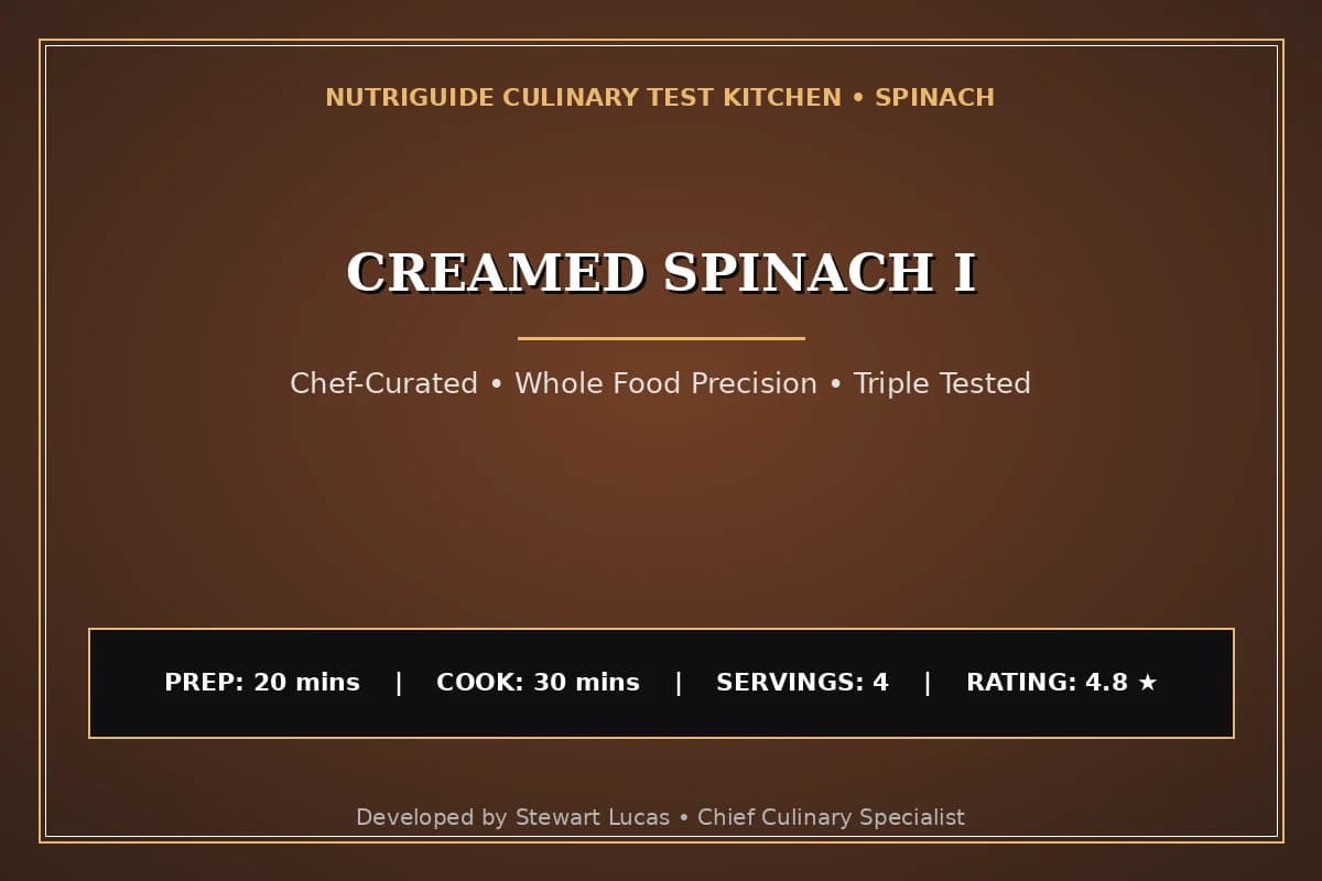 Creamed Spinach I