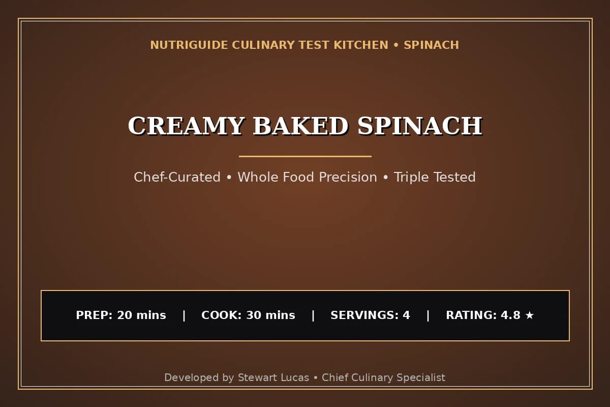 Creamy Baked Spinach