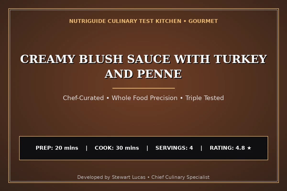 Creamy Blush Sauce With Turkey And Penne