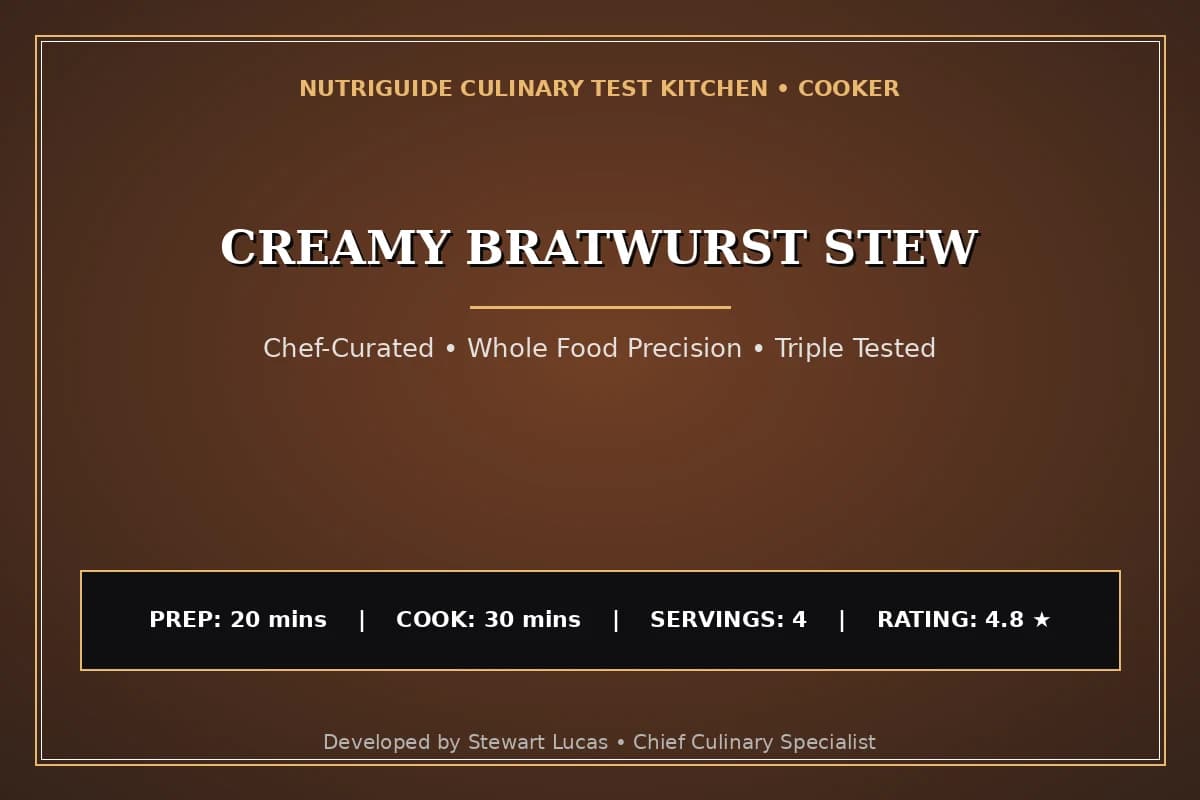 Creamy Bratwurst Stew