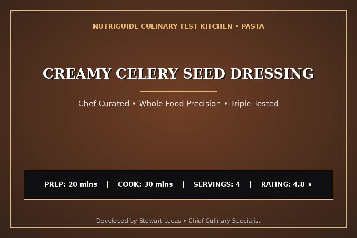 Creamy Celery Seed Dressing