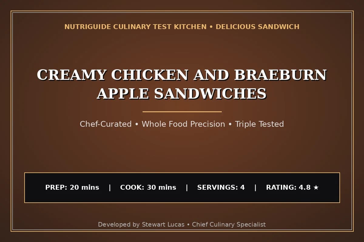 Creamy Chicken And Braeburn Apple Sandwiches