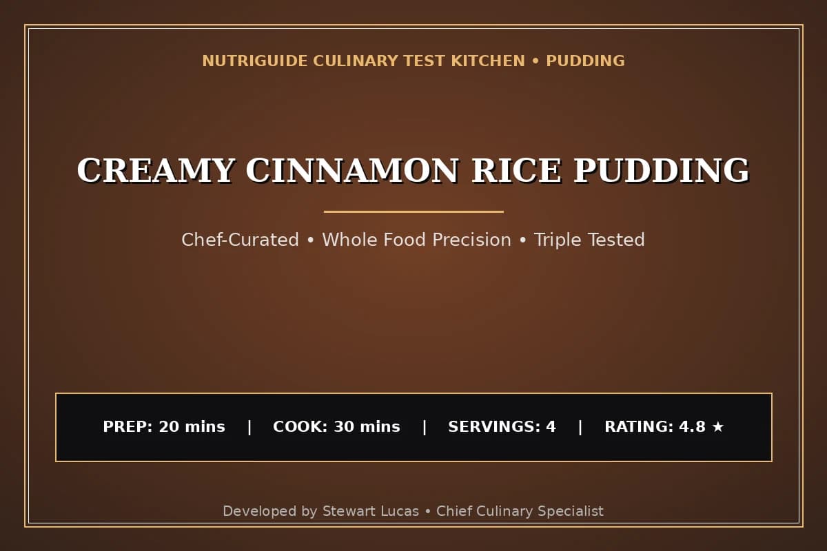 Creamy Cinnamon Rice Pudding