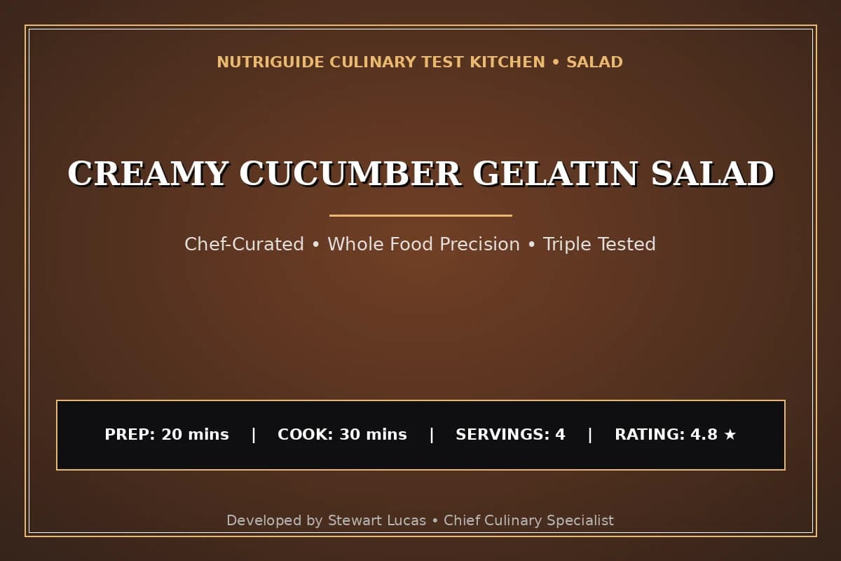 Creamy Cucumber Gelatin Salad