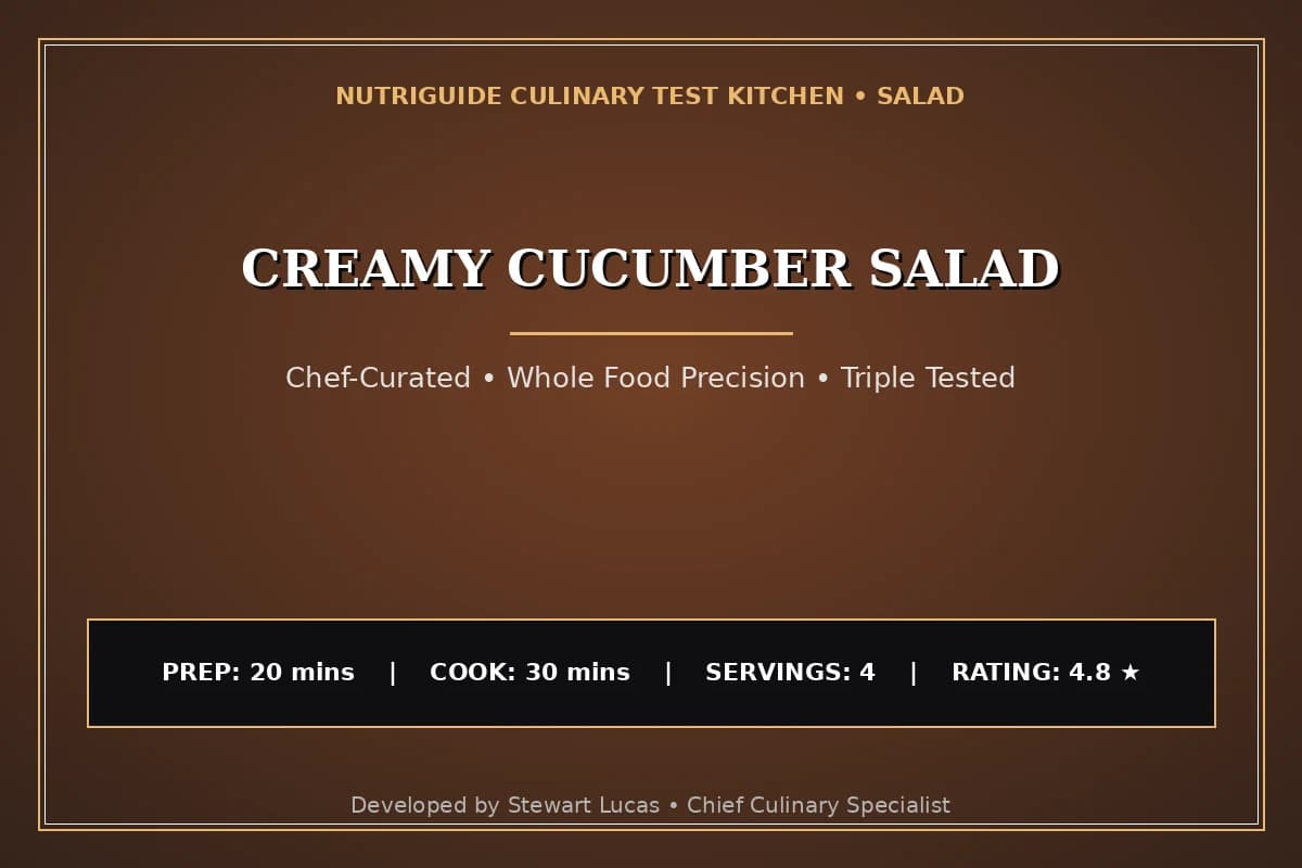 Creamy Cucumber Salad