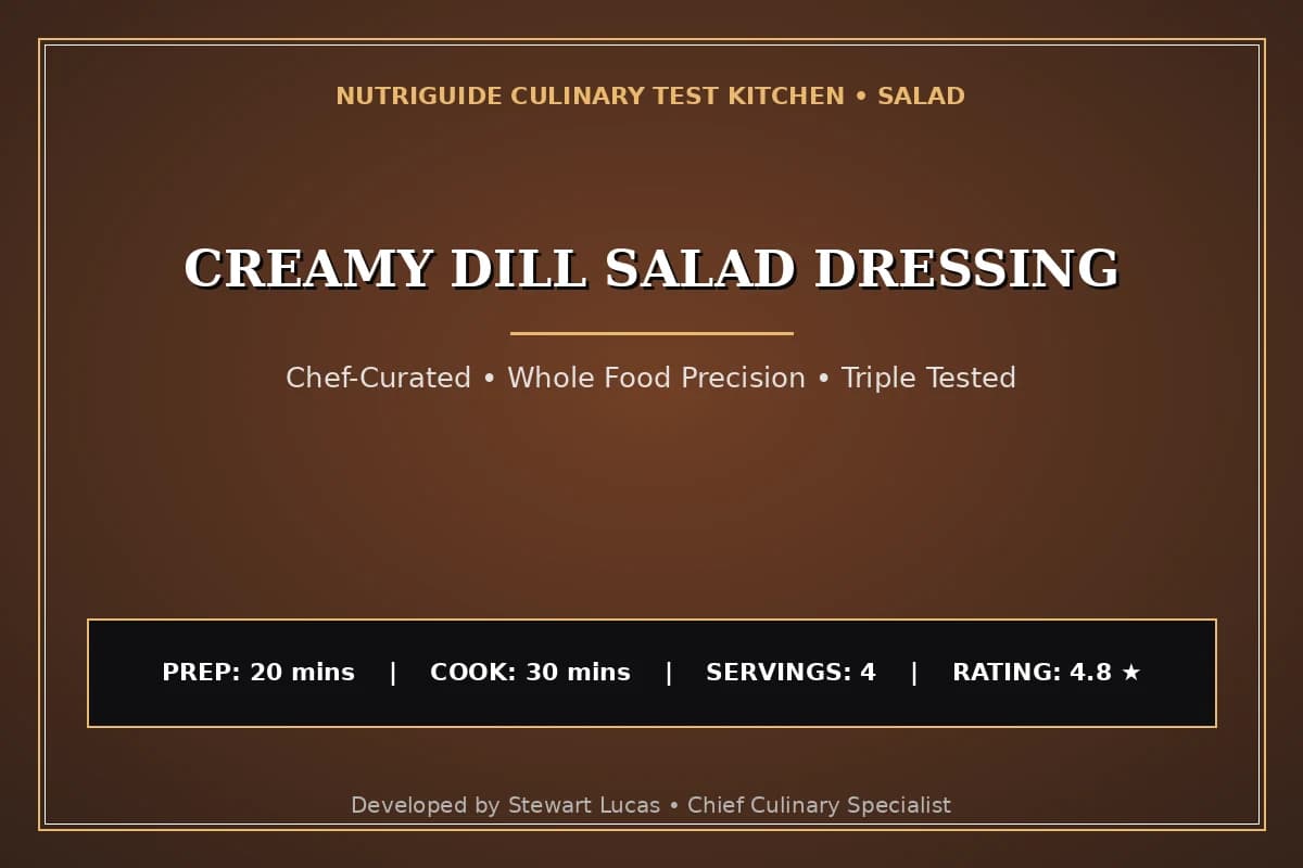 Creamy Dill Salad Dressing