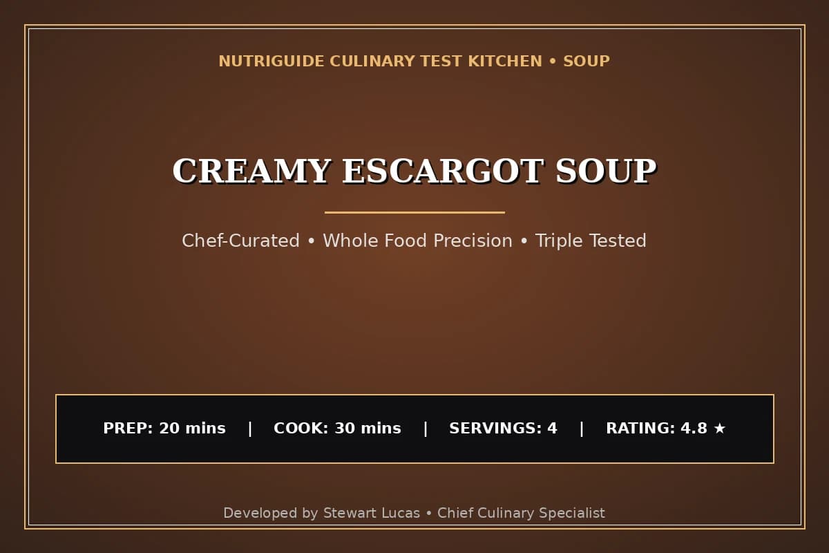 Creamy Escargot Soup