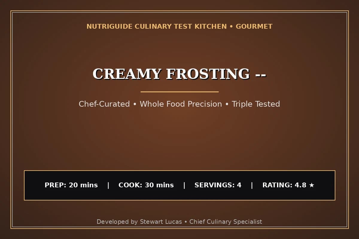 Creamy Frosting --