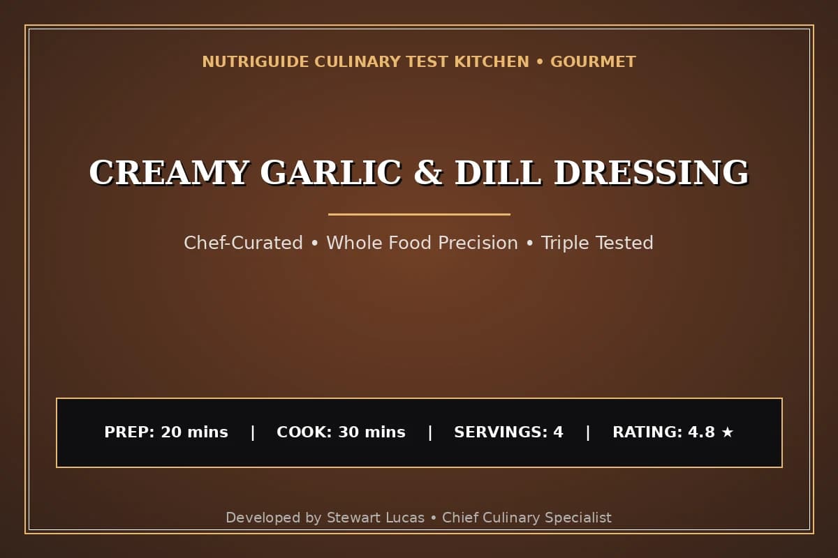 Creamy Garlic & Dill Dressing